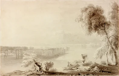 Landschaft, klassische Komposition